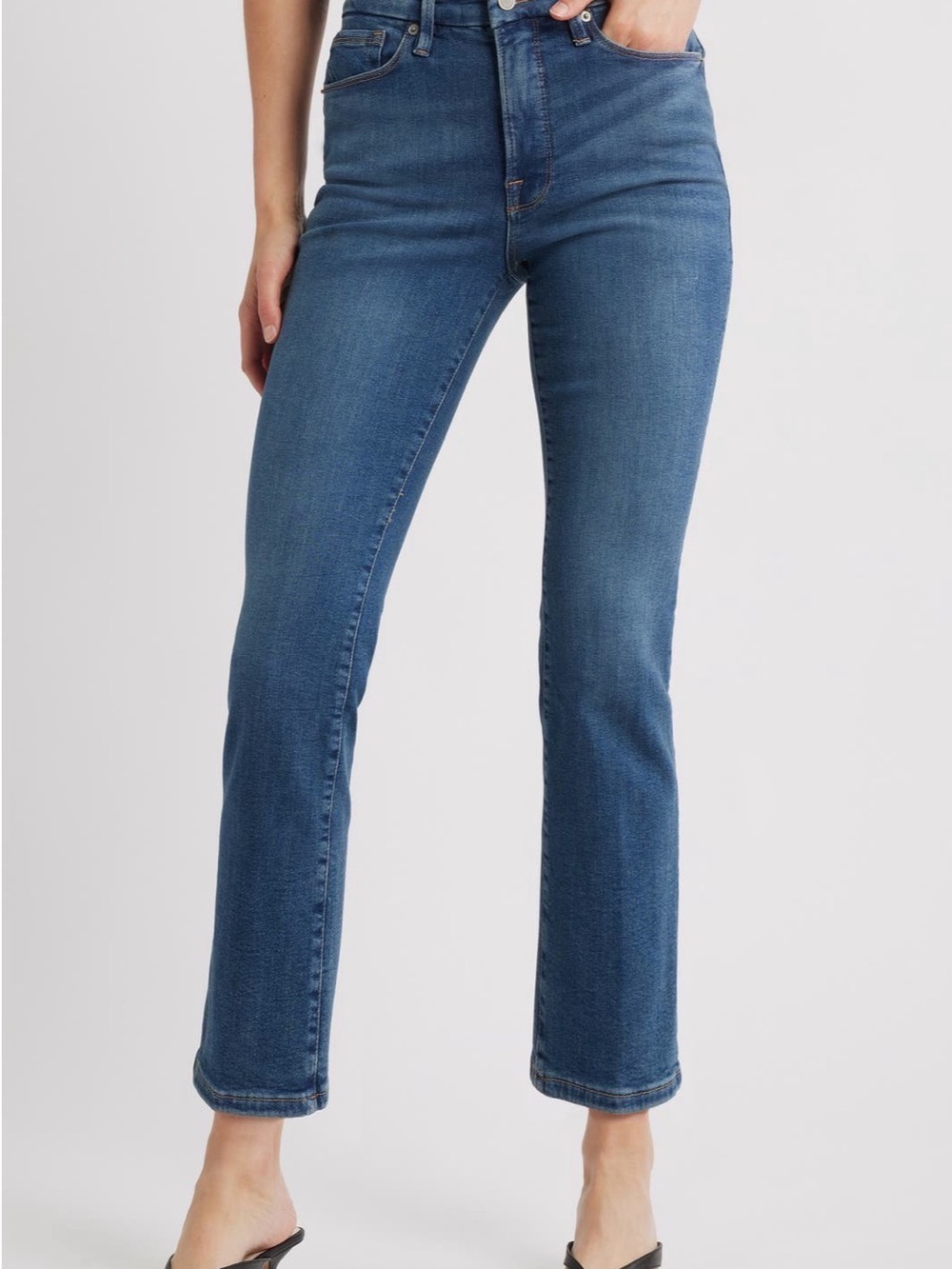 Good American Good Legs Straight Leg Jeans 12/31